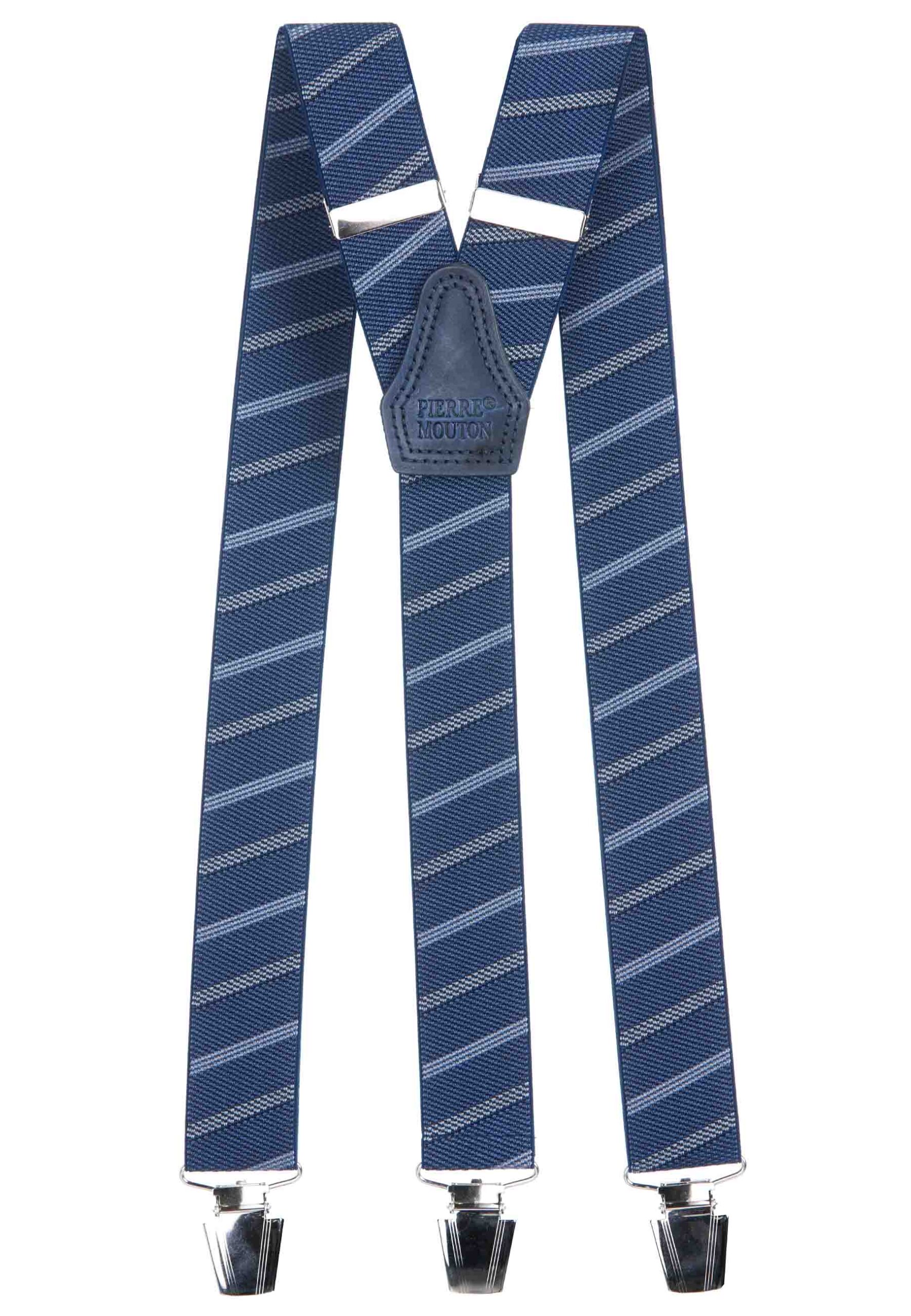 Mooie Montana Blauw soepele bretel met sterke clips