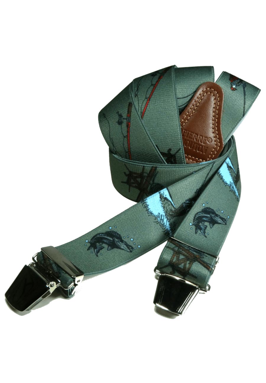 Bretel Vissers Grijs met mooie vissen