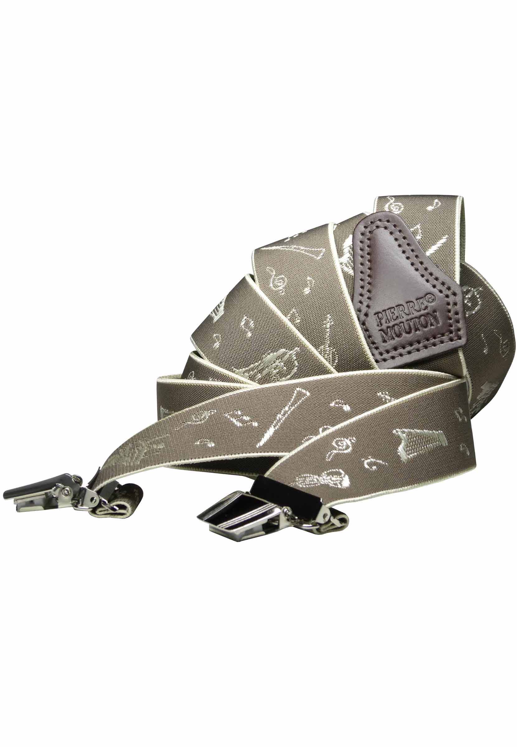 Maestro beige bretel met sterke clips
