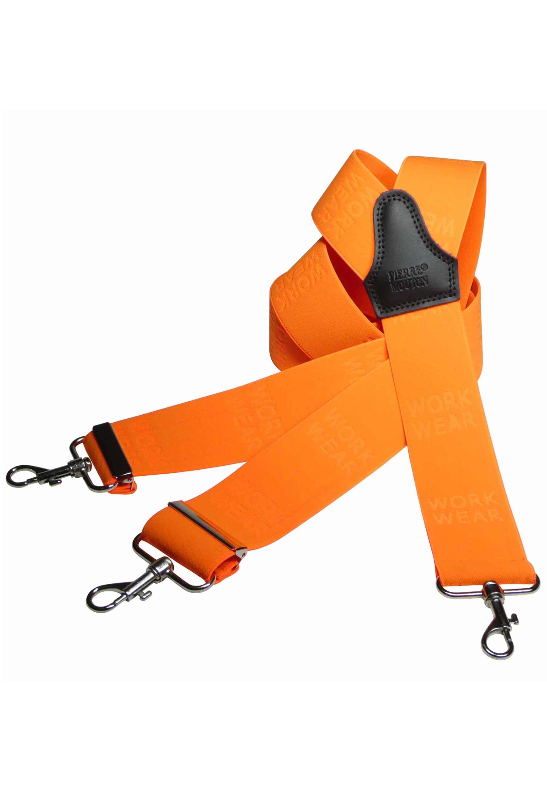 Oranje werkbretel met 50mm breed elastiek