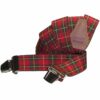 Bretel met Tartan motief rood