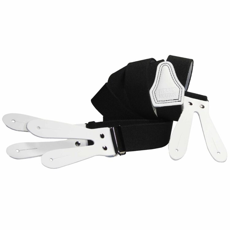 Contrast bretel met sterke leertjes