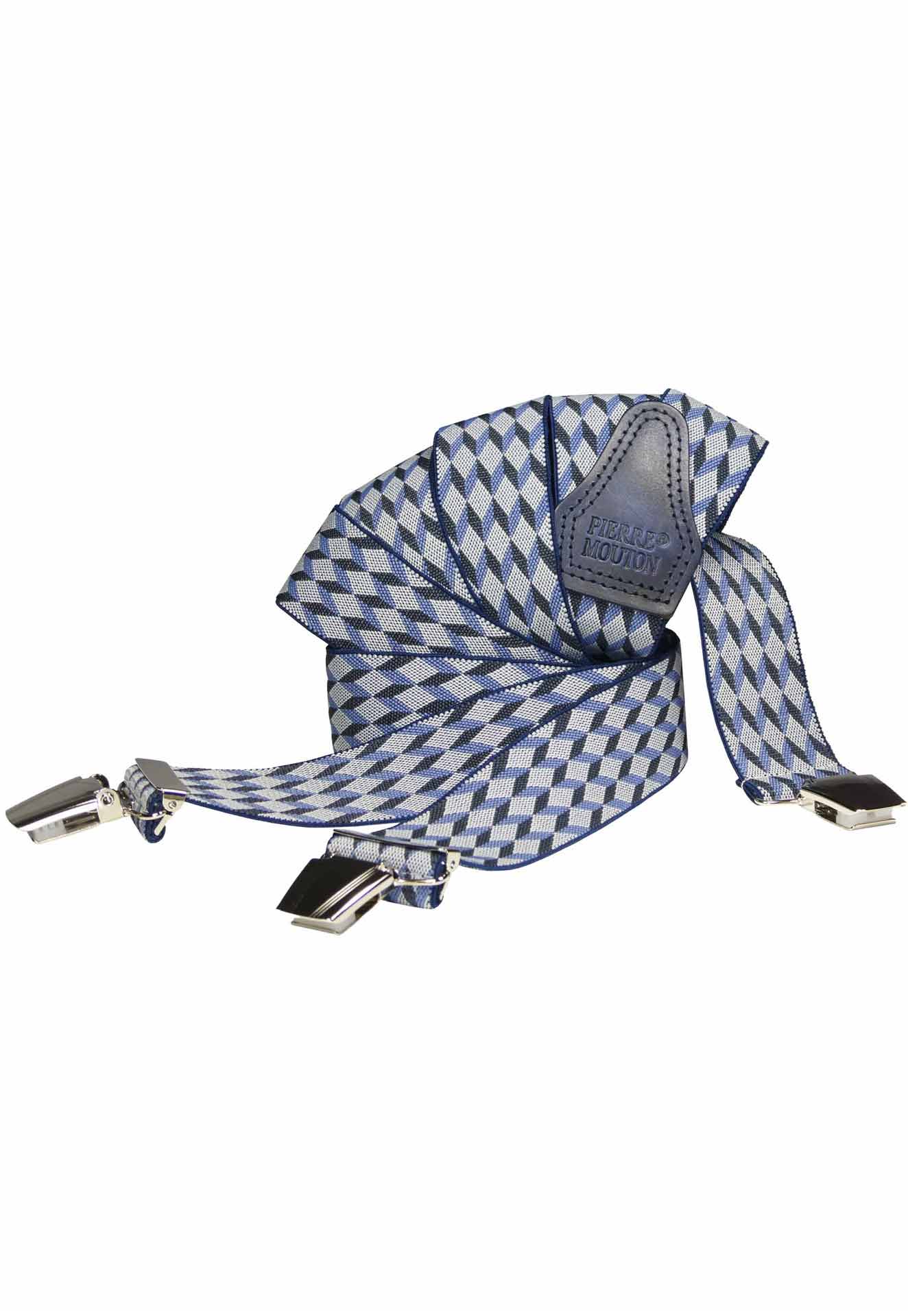 Mooie bretel met sterke clips Escher blauw